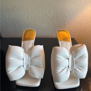 Jeffrey Campbell White Bow Heels